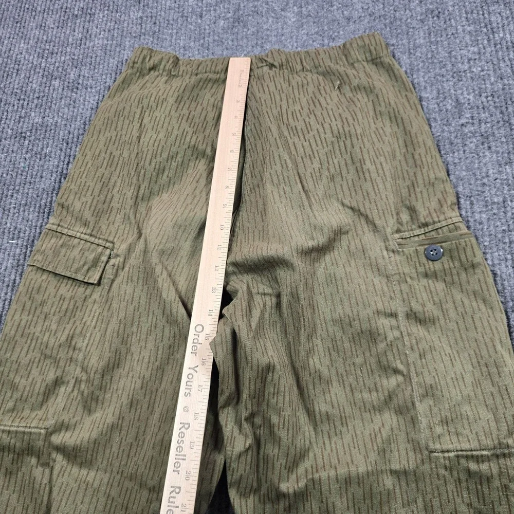 East German Army NVA Strichtarn Rain Camo Field Pants G44 28